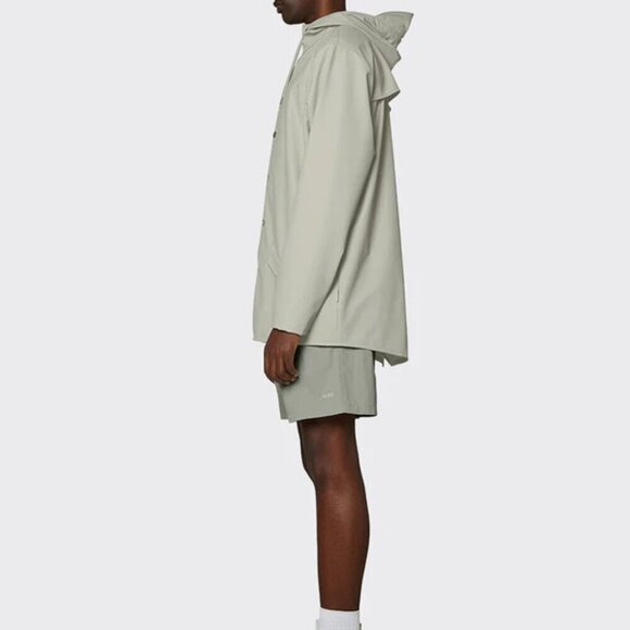 NWT RAINS Unisex Rain Jacket in Cement Size XL US 10-12 - Picture 5 of 6